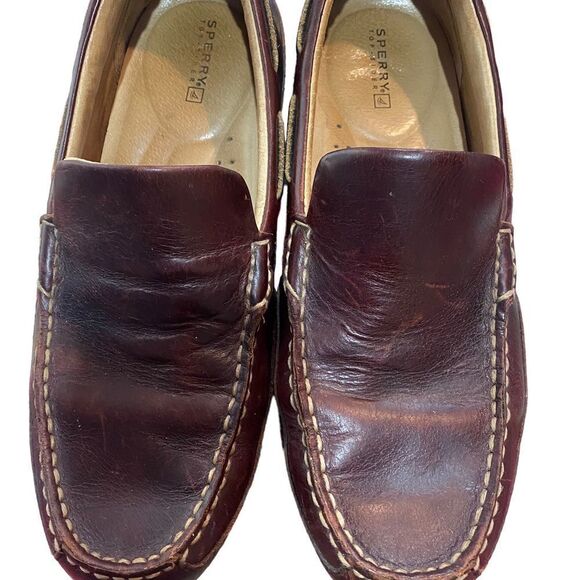 Sperry Top Sider Men Size 9.5 M Leather Driving Loafer Shoe Rubber Sole CH196 main image 12